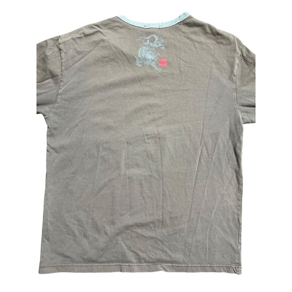 Goo-Coo Monkey Dragon Print Shirt Long Sleeve Grunge Skater Y2K Sz XL - Picture 5 of 12